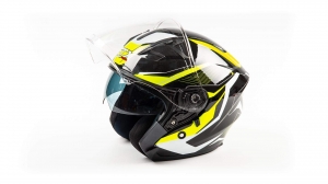 ШЛЕМ МОТО ОТКРЫТЫЙ GTX 278 XL #2 BLACK/FLUO YELLOW WHITE