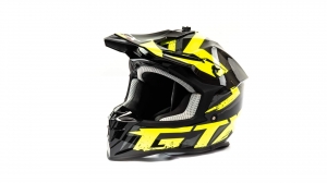 ШЛЕМ МОТО КРОССОВЫЙ GTX 633 L #8 BLACK/BLUE YELLOW/GREY