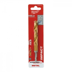 Сверло по металлу Milwaukee RedHEX™ HSS-TiN 12.0мм