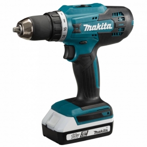 Дрель-шуруповерт аккумуляторная Makita DF488DWE, 18 В Li-ion 2х1.5 Ач