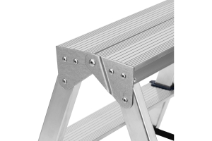Стремянка двусторонняя 2ст., алюминиевая, Россия// Сибртех