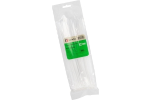 Стяжка нейлоновая КСС 4х250 (бел) (100шт) (Fortisflex)