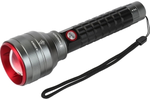 Фонарь светодиодный Swiss+Tech 4 режимный с индикацией заряда, ZOOM (1000LM, 1000м, акк. 21700, 4600mAH, 15 часов, зарядка USB-TYPE C, алюм.корп, IPX7) , ST031617