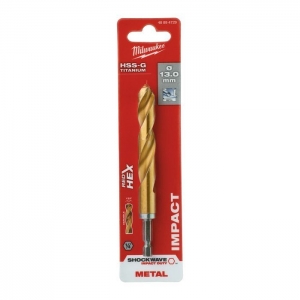 Сверло по металлу Milwaukee RedHEX™ HSS-TiN 13.0мм