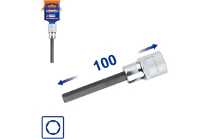 Насадка бита торцевая 100 мм 1/2" HEX 12 мм WADFOW WSC5207