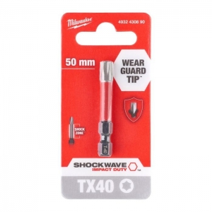Бита TX40 50мм Milwaukee SHOCKWAVE™ GEN III