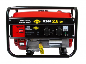 Генератор бензиновый DDE G260 (2,5/2,6 кВт, 1-фазный, алюминий)