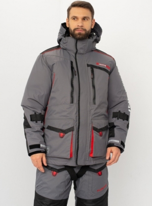 Костюм зимний Поплавок Siberia Floating ткань Breathable цвет Серый/Черный (Размер: 56-58, Рост: 182