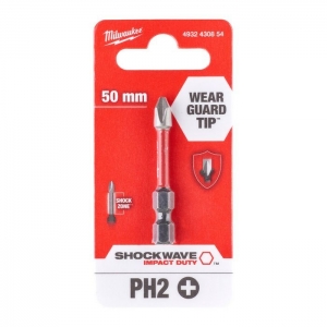 Бита PH2 50мм Milwaukee SHOCKWAVE™ GEN III