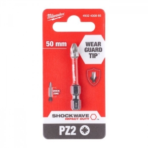 Бита PZ2 50мм Milwaukee SHOCKWAVE™ GEN III