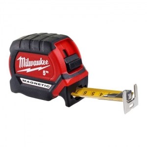 Рулетка Milwaukee PREMIUM магнитная MAGNETIC GEN III 5м (ширина полотна 27мм)