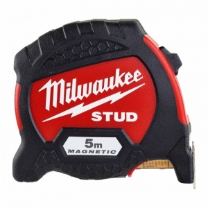 Рулетка Milwaukee PREMIUM магнитная STUD GEN II 5м (ширина полотна 33мм)