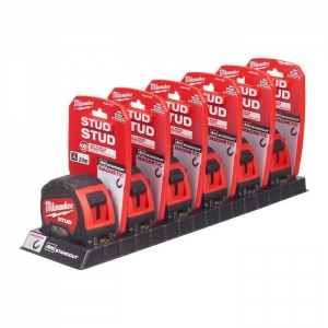 Рулетка Milwaukee PREMIUM магнитная STUD GEN II 8м (ширина полотна 33мм)
