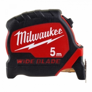 Рулетка Milwaukee PREMIUM широкая WIDE BLADE 5м (ширина полотна 33мм)