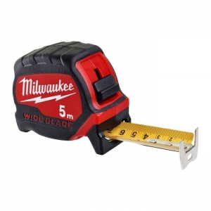 Рулетка Milwaukee PREMIUM широкая WIDE BLADE 5м (ширина полотна 33мм)