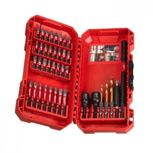 Биты Milwaukee SHOCKWAVE™ набор 40ед. GEN III в пласт. кейсе