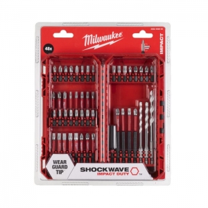Биты Milwaukee SHOCKWAVE™ набор 48ед. GEN III в пласт. кейсе