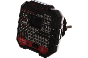Тестер розеток и УЗО  KT 106D серия PROLINE (КВТ)