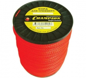 КОРД ТРИММЕРНЫЙ CHAMPION Twisted Square 4.8мм*65м (ВИТОЙ КВАДРАТ)