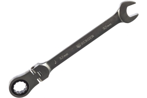 Комбинированный трещоточный ключ с шарниром 32 мм Berger