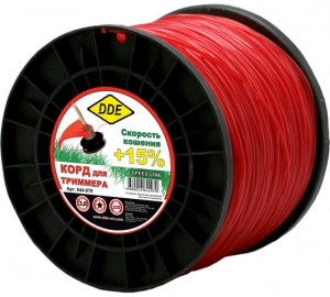 КОРД ТРИММЕРНЫЙ на катушке DDE 3,0*220 красный