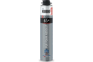 Пена KUDO полиуретановая монтажная профессиональная PROFF 65+ARKTIKA -18C 1л/940г