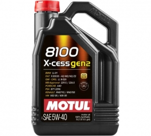 МАСЛО MOTUL 8100 X-cess GEN2 SAE 5W-40