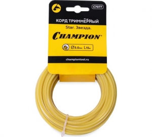 КОРД ТРИММЕРНЫЙ CHAMPION Star 3.0мм*15м (ЗВЕЗДА)