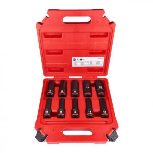 Головки 1/2" ударные удлиненные Milwaukee SHOCKWAVE™ набор 10ед. в кейсе (10-24мм) GEN