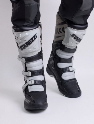 Мотоботы STAREZZI MILANO,  BLACK/GREY, 46