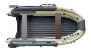 Лодка надувная SKAT TRITON 350. Цвет: Хаки, серая.