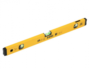 Уровень алюминиевый, магнит., фрезерованный, 3 глазка (1 зеркал.), 0,5 мм/м, 600 мм// Denzel