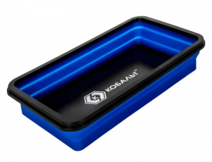 Тарелка магнитная КОБАЛЬТ для крепежа, СКЛАДНАЯ, силиконовая, 277 х 177 мм, высота 15мм/45мм