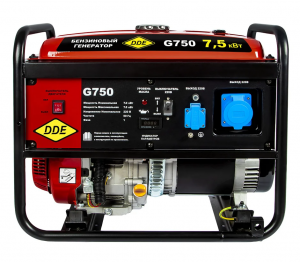 Бензиновый генератор DDE G750 (7/7,5 кВт, 1-фазный, алюминий)