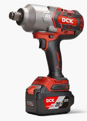 Гайковерт аккум ударный бесщеточный DCK KDPB998 (TYPE HK), 18В, 3/4 ", 2*5А/ч. 1000НМ