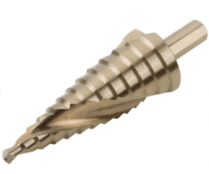 Сверло ступенчатое FIT HSS Co5% (Р6М5К5) по металлу, спиральный профиль, 13 ступеней, 6-30 мм