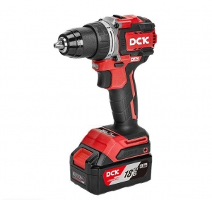 Дрель-шуруповерт аккум бесщеточная DCK KDJZ2090 18В, 2*4А/ч. 90нм, 0-2200об/мин, кейс DSC