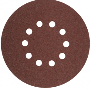 Круги шлифовальные с отверстиями (липучка), алюминий-оксидные, 225 мм, 5 шт. Р 40
