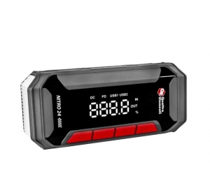 Пусковое устройство QUATTRO ELEMENTI Nitro 24 (12В, 24000 мАч, 2000 А, Type-C, USB-A, дисплей, фонар