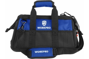 Сумка для инструмента WORKPRO 640D 510x260x290 мм, с широким горлом, на молнии, с пластиковым дном