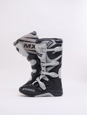 Мотоботы STAREZZI MILANO,  BLACK/GREY, 46