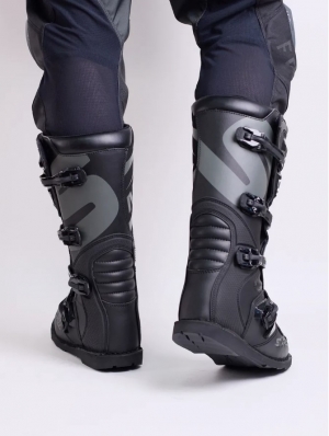 Мотоботы STAREZZI ROMA, BLACK/GREY, 46