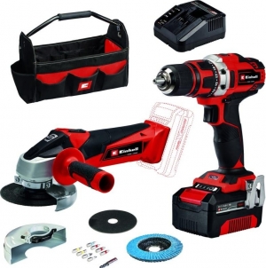 Набор акк. инструмента Einhell PXC TE-TK 18/2 Li Kit (CD+AG)