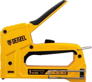 Степлер мебельный, тип 53 и 13, 6-14мм, тип 140, 10-14мм, тип 300, 15мм, тип 500, 15мм// Denzel