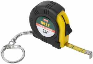 Рулетка-брелок, прорезин.корпус 1 м x 6 мм