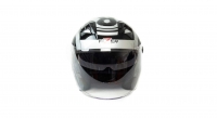 Шлем мото открытый HIZER J228 #2 (XL)  black/gray