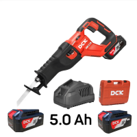 Пила сабельная аккумуляторная DCK KDJF32,18В, 2*5 А/ч, 0-2800 ход/мин, з/у