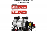 Компрессор поршневой безмасляный QUATTRO ELEMENTI PACIFIC 50-400 400 л/мин, 50 л, 3 л.с, 8 бар