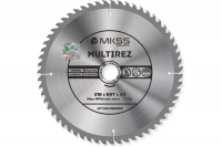 MU2160 Диск пильный универсальный 216х60Тх1,5/2,4х30мм Multirez MKSS