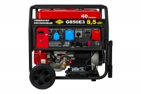 Генератор бензиновый DDE G850E3 (1+3ф, 8/8,5/15 кВт, 40л, эл стартер, подготовка ATS, трансп. устр)